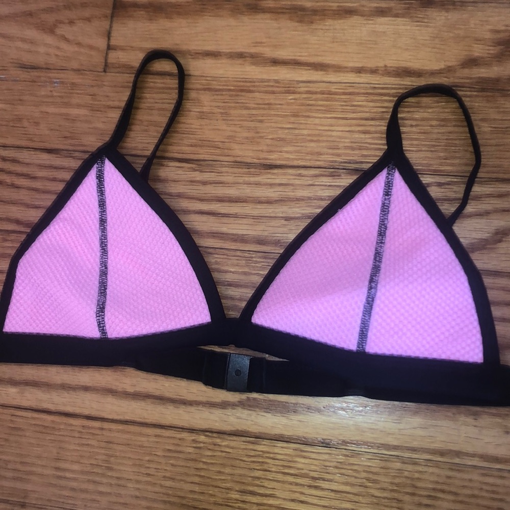 Triangl Pink Mesh Bikini top